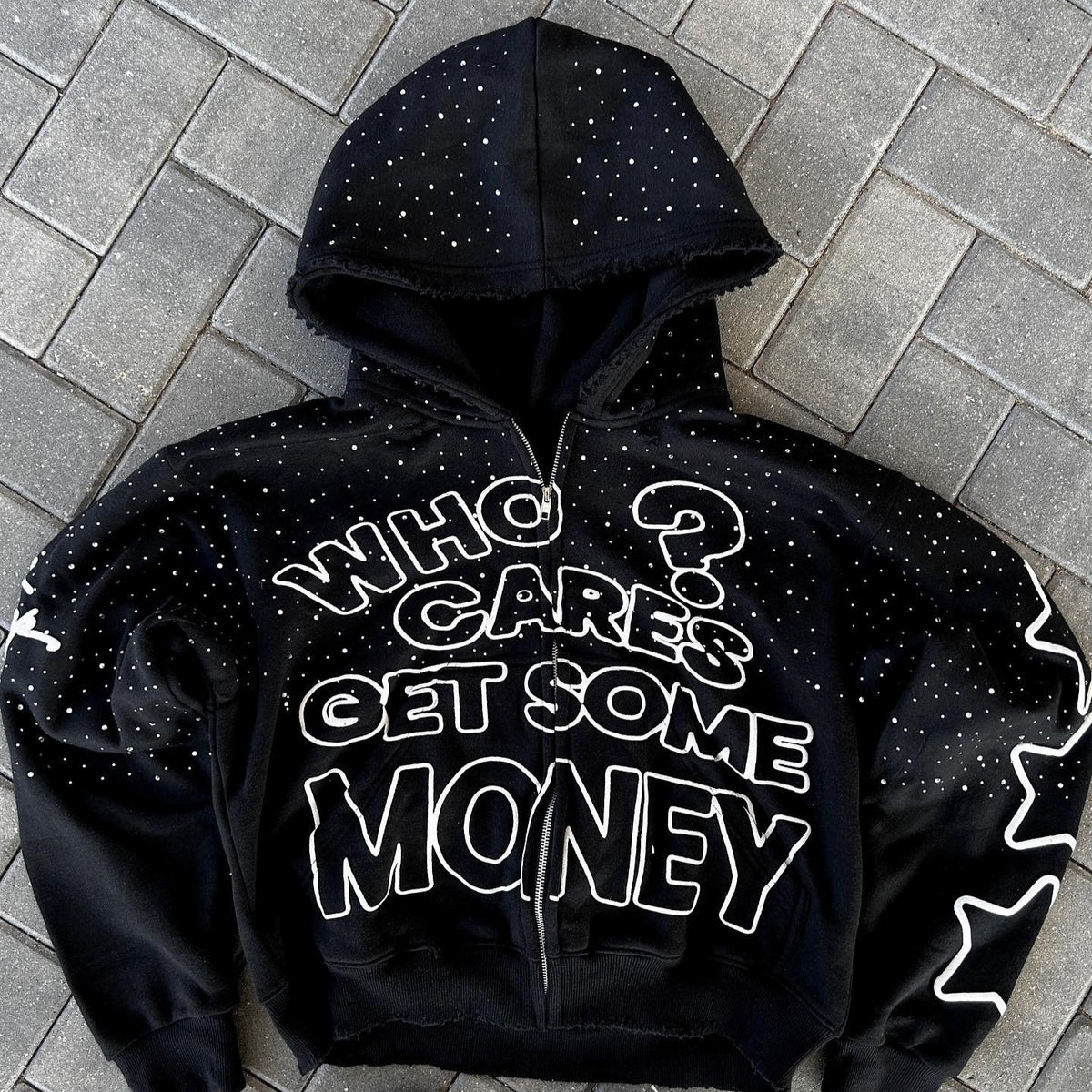 Street Style Letter Print Hoodie - NawdeX