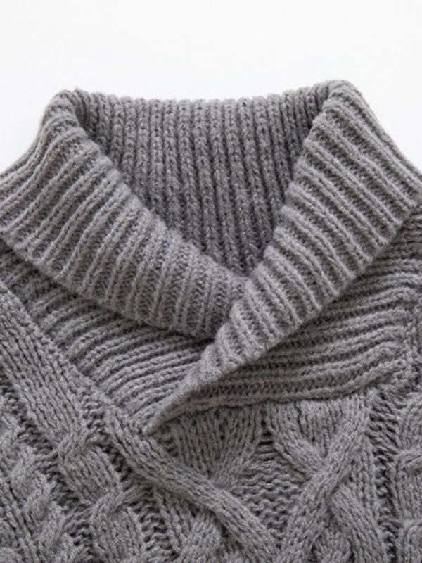 Pullover long-sleeved sweater