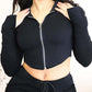 Women's Casual Tight Sportswear Multi-pocket Overalls With Coat And Cap Suit Pants - NawdeX