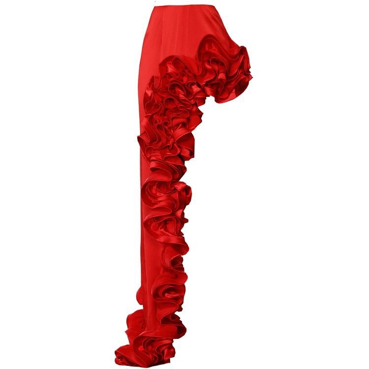 Red Deep V Sexy Swimsuit - NawdeX