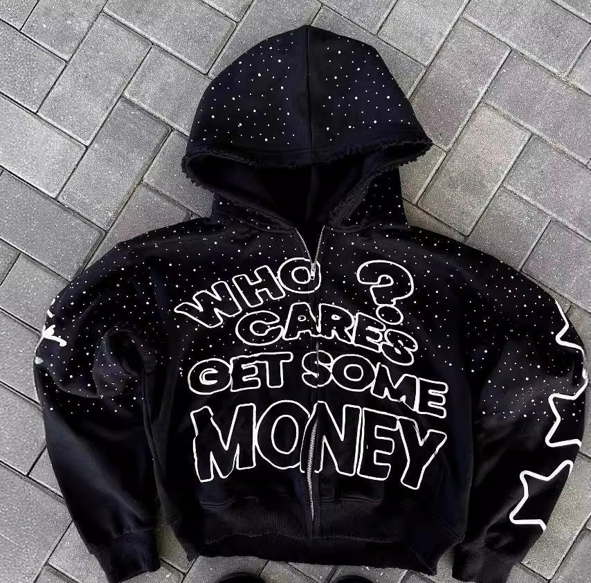Street Style Letter Print Hoodie - NawdeX