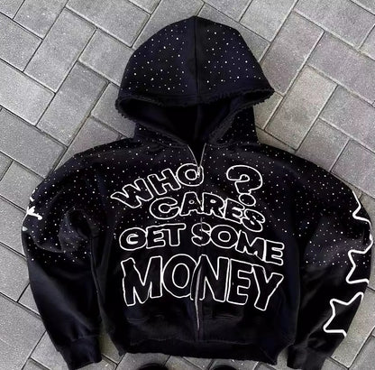 Street Style Letter Print Hoodie - NawdeX