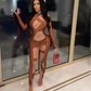Stitching Long Sleeve Jumpsuit Women - NawdeX