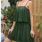 Ruched Spaghetti Strap Romper - NawdeX