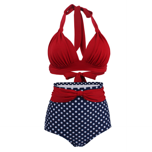 Retro Polka Dot Swimsuit
