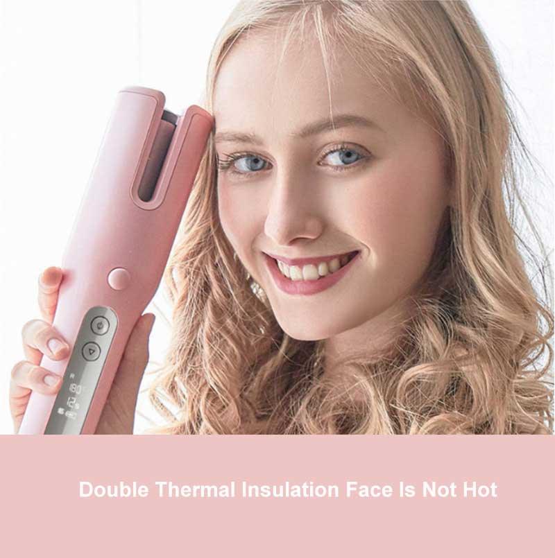 Wireless Automatic Curler USB  LCD Screen Ceramic Heating Anti-perm Curler - NawdeX