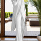 Full Size Slit Round Neck Long Sleeve Top and Pants Set - NawdeX