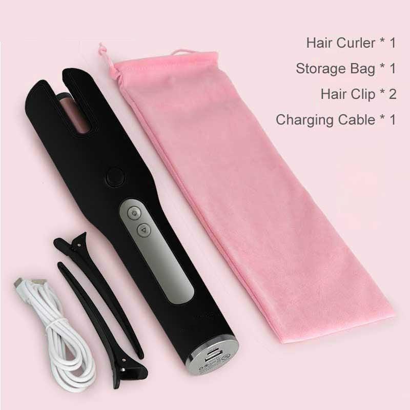 Wireless Automatic Curler USB  LCD Screen Ceramic Heating Anti-perm Curler - NawdeX