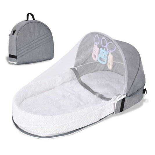 Convenient Folding Anti-pressure Isolation Bionic Travel Crib - NawdeX