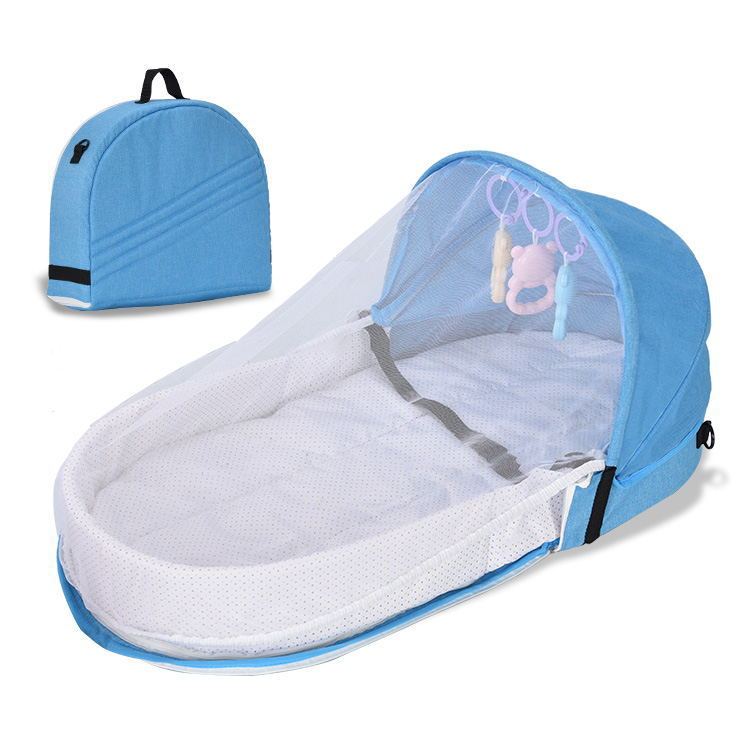 Convenient Folding Anti-pressure Isolation Bionic Travel Crib - NawdeX