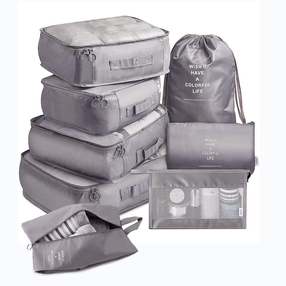 8-piece Set Luggage Divider Bag Travel Storage Clothes Organizer - NawdeX