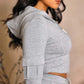 Women's Casual Tight Sportswear Multi-pocket Overalls With Coat And Cap Suit Pants - NawdeX