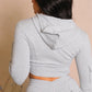 Women's Casual Tight Sportswear Multi-pocket Overalls With Coat And Cap Suit Pants - NawdeX