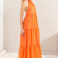 Halter Neck Cover Up Maxi Dress - NawdeX