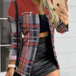 Printed Button Up Zip Detail Shacket - NawdeX