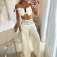 Women's Fashion Casual Off-shoulder Solid Color Two-piece Set - NawdeX