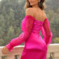 (Sweetheart Neck Ruched Mini Dress - NawdeX