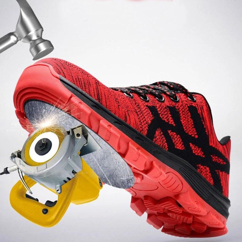 Safety Work Shoes Indestructible Steel Toe Anti-puncture Sneakers - NawdeX
