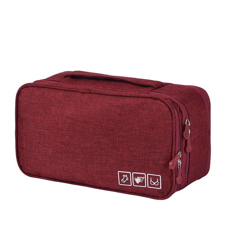 Travel Makeup Bags Women Multi-function 3-shelf Underwear Storage Bag - NawdeX