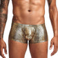 Snake Skin Leather Men Briefs - NawdeX