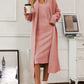 V-Neck Cami Dress and Open Front Cardigan Sweater Set - NawdeX