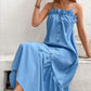 Women's Pleated Solid Color Temperament Commute Dress - NawdeX