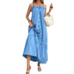 Women's Pleated Solid Color Temperament Commute Dress - NawdeX