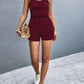 Scoop Neck Romper with Pockets - NawdeX