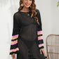 Openwork Contrast Long Sleeve Cover-Up - NawdeX