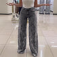Lace Flowers Hollow Jeans