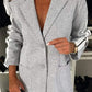 Full Size Contrast Lapel Collar Top and Pants Set - NawdeX