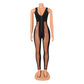 Mesh Stitching Jumpsuit Women - NawdeX