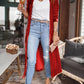 Open Front Long Sleeve Coat - NawdeX