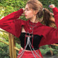 Hooded sexy navel long sleeve sweater - NawdeX