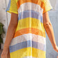 Slit Color Block V-Neck Cover-Up - NawdeX