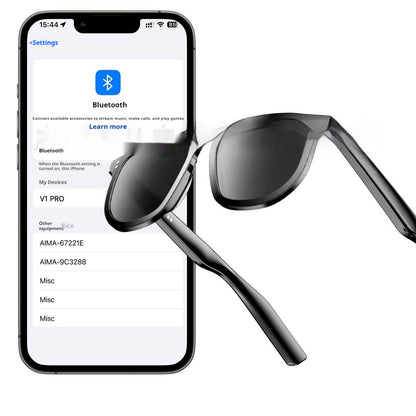 AI Smart Glasses Call, Wireless & Bluetooth Audio Sunglasses