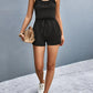 Scoop Neck Romper with Pockets - NawdeX