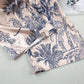 Women's Fashion Satin Printed Cardigan Pajamas Two-piece Set - NawdeX