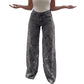 Lace Flowers Hollow Jeans