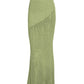 Tied Long Sleeve Top and Skirt Cover Up Set - NawdeX