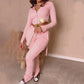 Women's Casual Tight Sportswear Multi-pocket Overalls With Coat And Cap Suit Pants - NawdeX