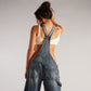 Loose Suspender Jean Jumpsuit - NawdeX
