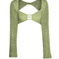 Tied Long Sleeve Top and Skirt Cover Up Set - NawdeX
