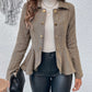 Ruffle Hem Collared Blazer - NawdeX