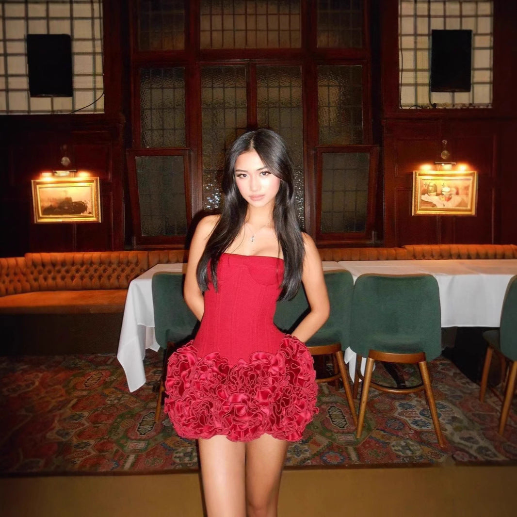 Rose Bloom Corset and Skirt Set