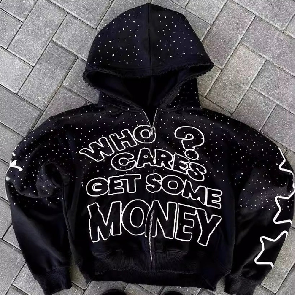 Street Style Letter Print Hoodie - NawdeX