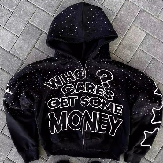 Street Style Letter Print Hoodie - NawdeX