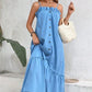 Women's Pleated Solid Color Temperament Commute Dress - NawdeX