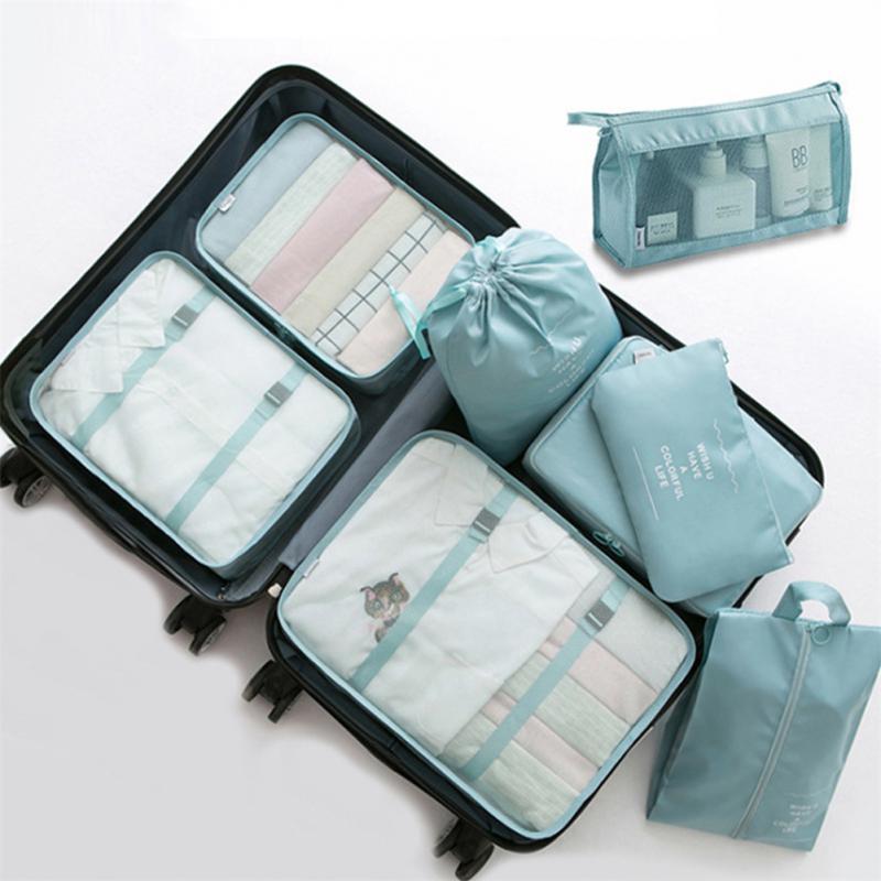 8-piece Set Luggage Divider Bag Travel Storage Clothes Organizer - NawdeX