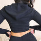 Women's Casual Tight Sportswear Multi-pocket Overalls With Coat And Cap Suit Pants - NawdeX